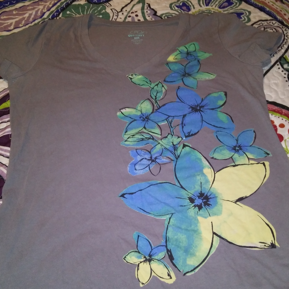 Old Navy floral shirt